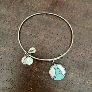 Alex and Ani Cinderella silhouette  Charm bracelet